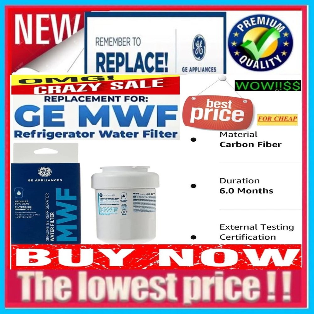 ✅🔥📢GE Refrigerator MWF Replacement WATER FILTER Unit FILTER🚨📢🤑BUY NOW🤑🛍️